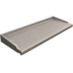 Appui de fenêtre ABS 2 Béton gris 35.5x108 cm