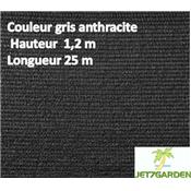 Toile HDPE 300g/m²x25m - Anthracite