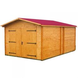 Garage Panneau Bois Massif / 16 mm / surf.ext : 15.60m²