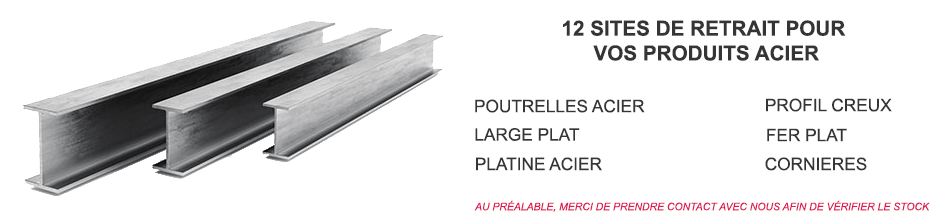 Points retraits produits acier