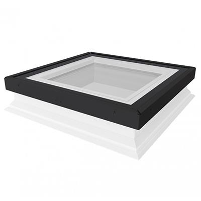 Fenêtre plane fixe pour toits plats DXG P2 avec marche blanche