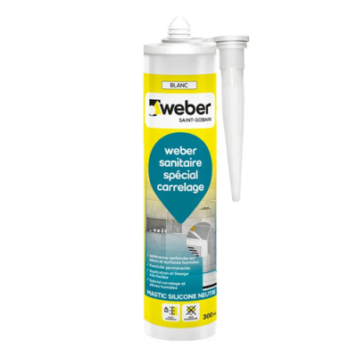 Weber sanitaire spécial carrelage beige - 300 ml