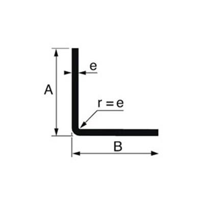 Cornière PAF A 120 - 40x20x2 mm - 6ml